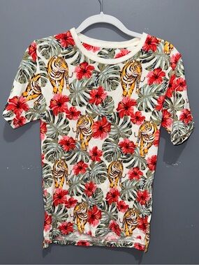 No Boundaries Tiger Print T Shirt - XS